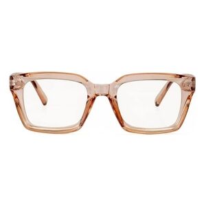 Non Prescription Thick Square Frame Clear Lens Eyeglasses Brown